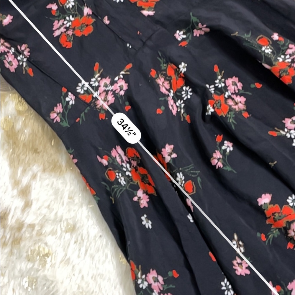 Rebecca Taylor margurte floral 100% silk dress - Picture 7 of 7